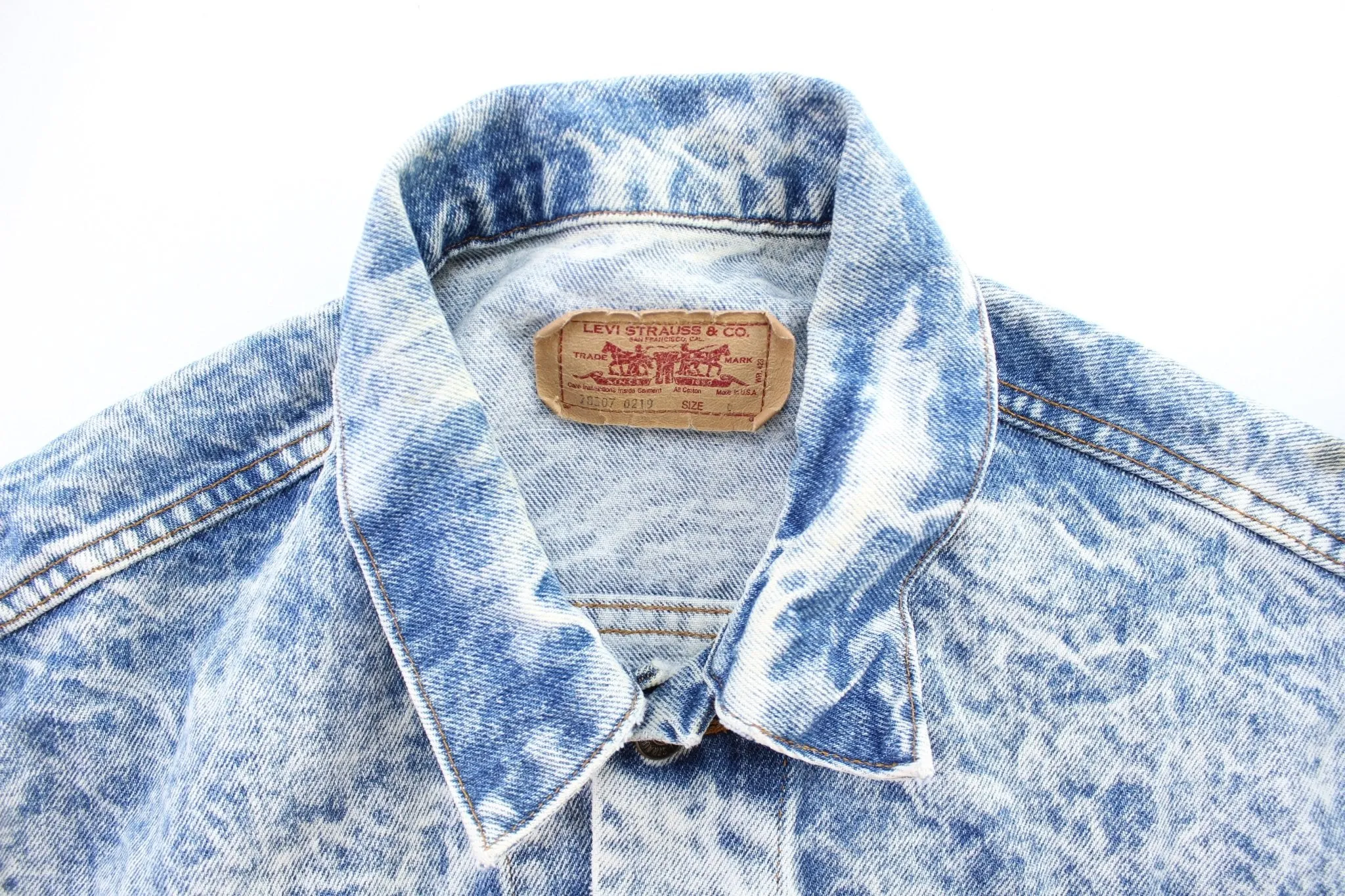 90's Levi's Acid Wash Denim Jacket