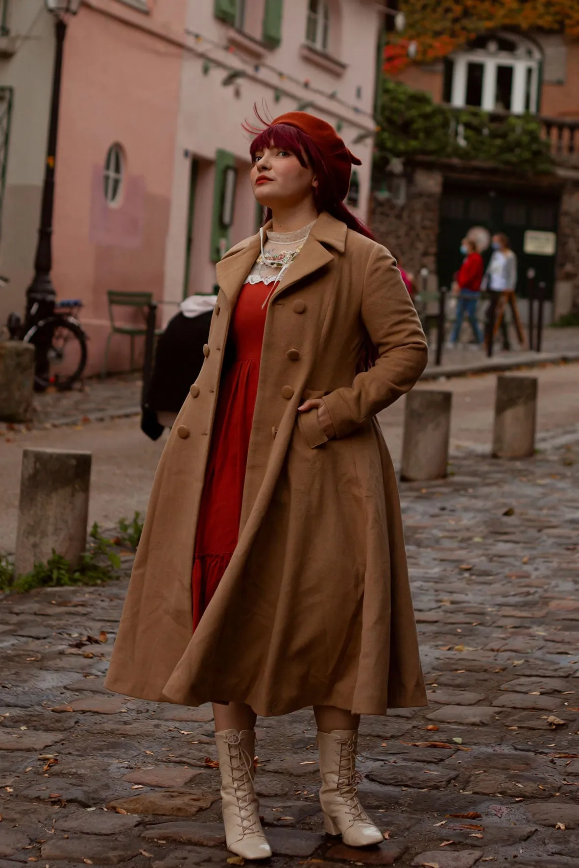 A-line Double breasted wool coat 2468