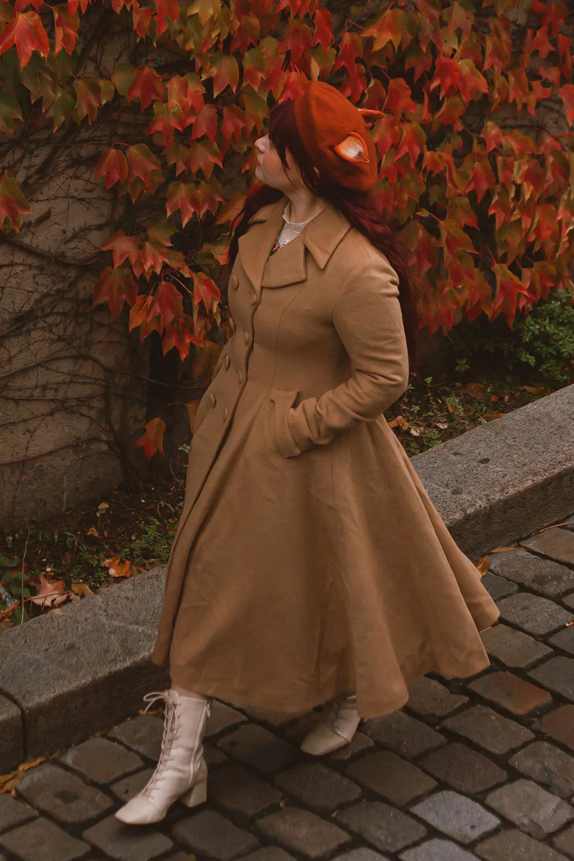 A-line Double breasted wool coat 2468