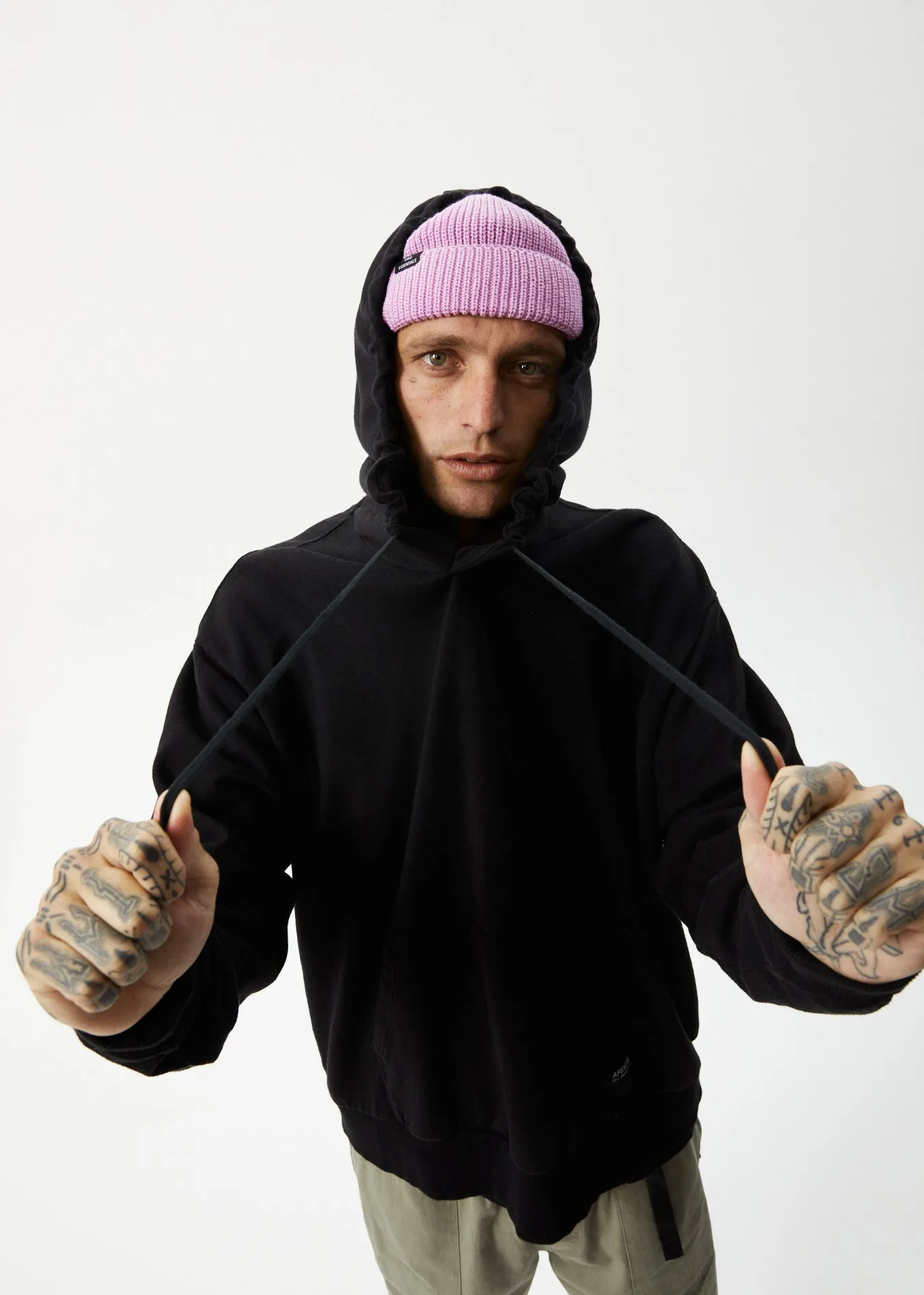 AFENDS Mens All Day - Hemp Hoodie - Black