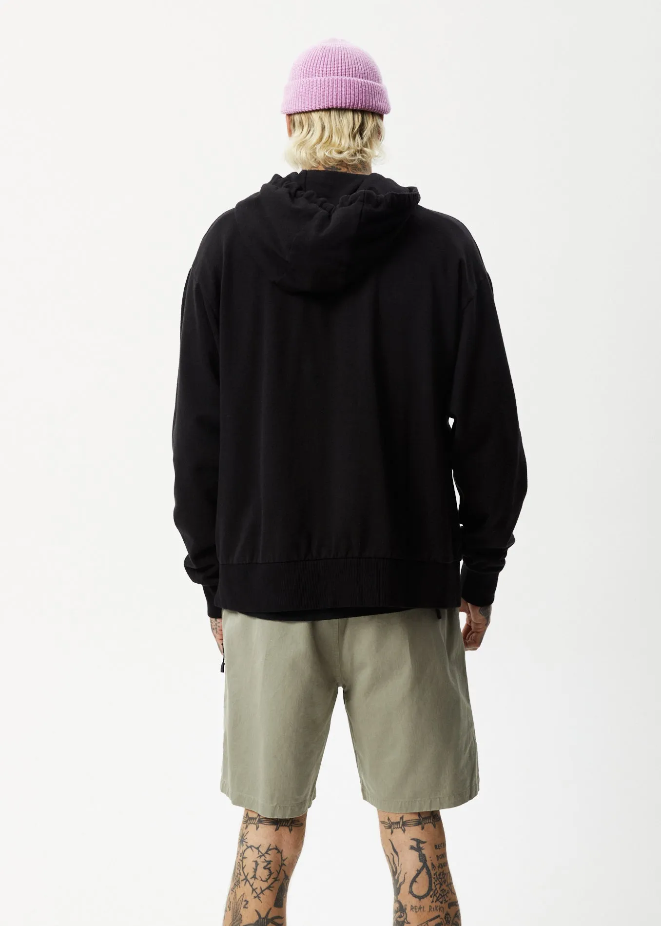 AFENDS Mens All Day - Hemp Hoodie - Black