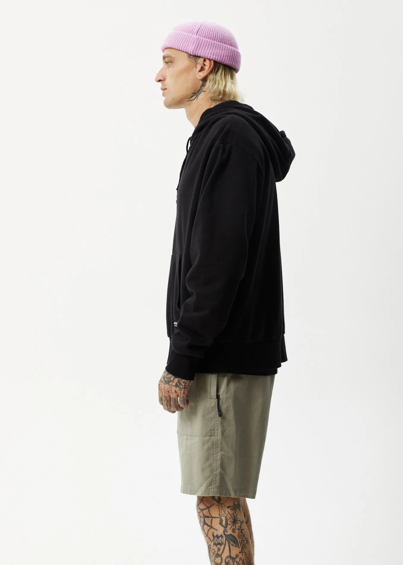 AFENDS Mens All Day - Hemp Hoodie - Black