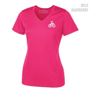 Bike MH V-Neck Ladies Performance T-shirt (S01-L3520)
