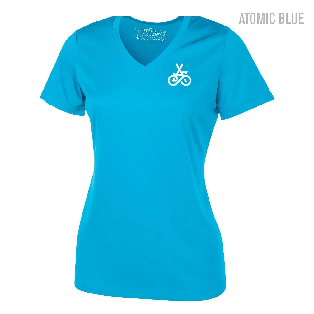 Bike MH V-Neck Ladies Performance T-shirt (S01-L3520)