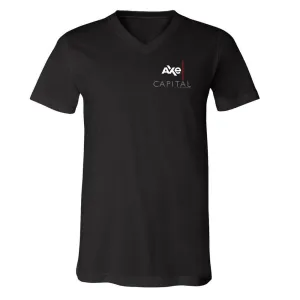 Billions Axe Capital Stacked Logo Adult V-Neck T-Shirt