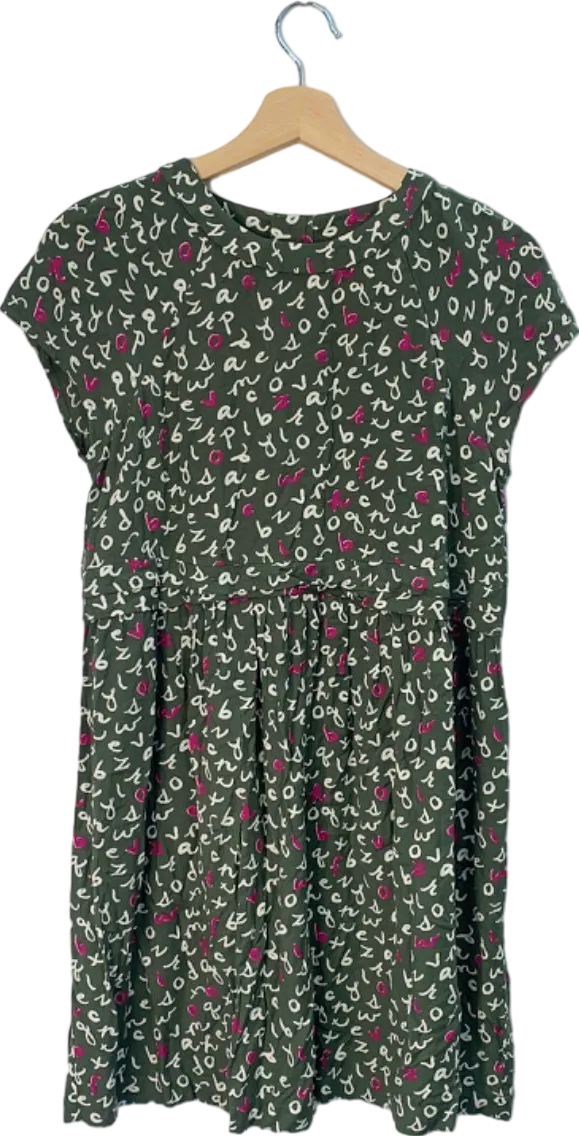 Boden Green Patterned Dress 13-14