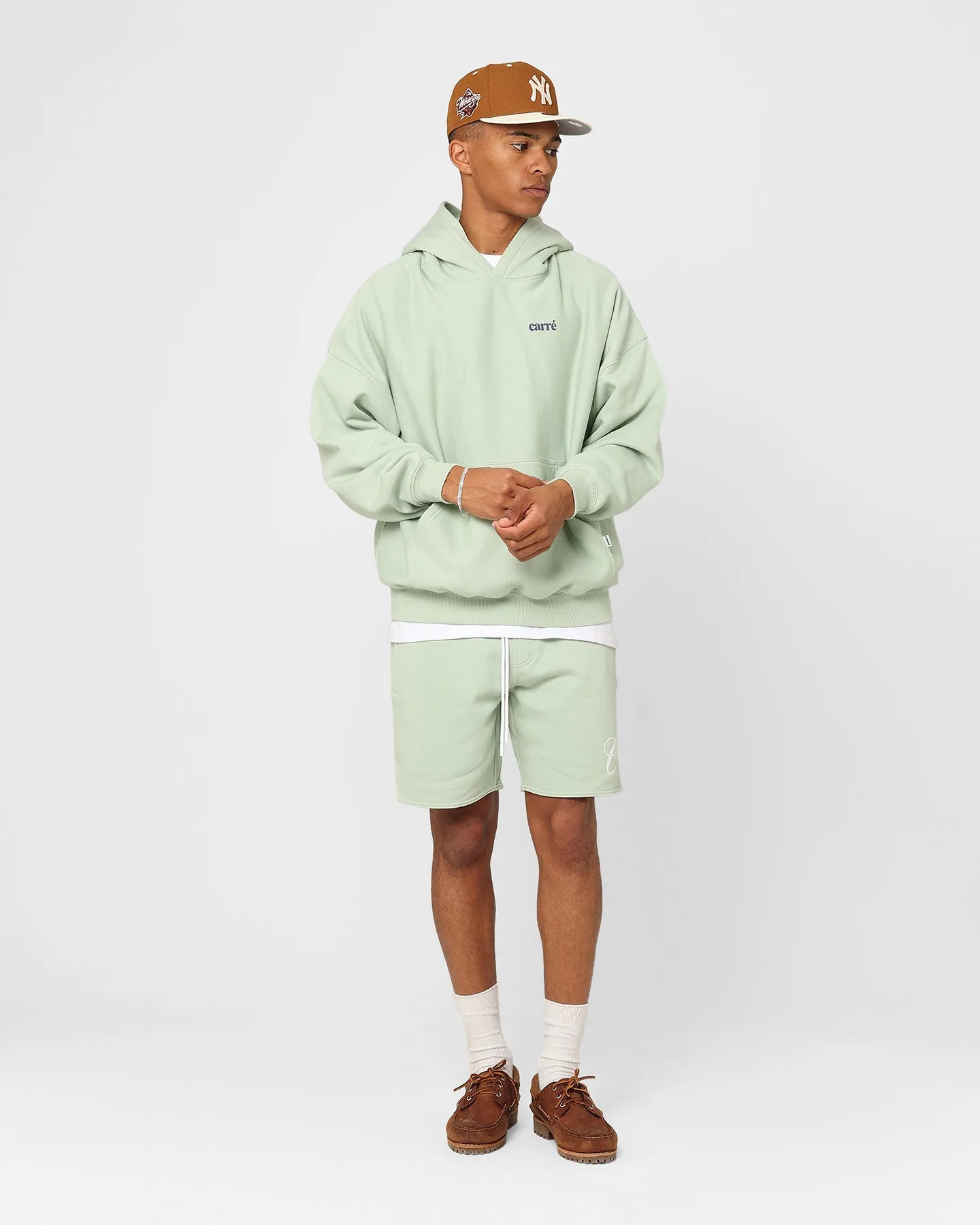 Carre Petal Oversized Hoodie Pistachio