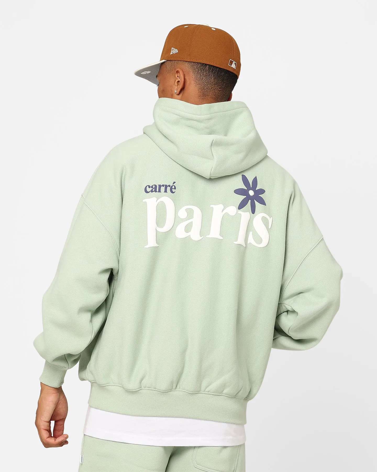 Carre Petal Oversized Hoodie Pistachio