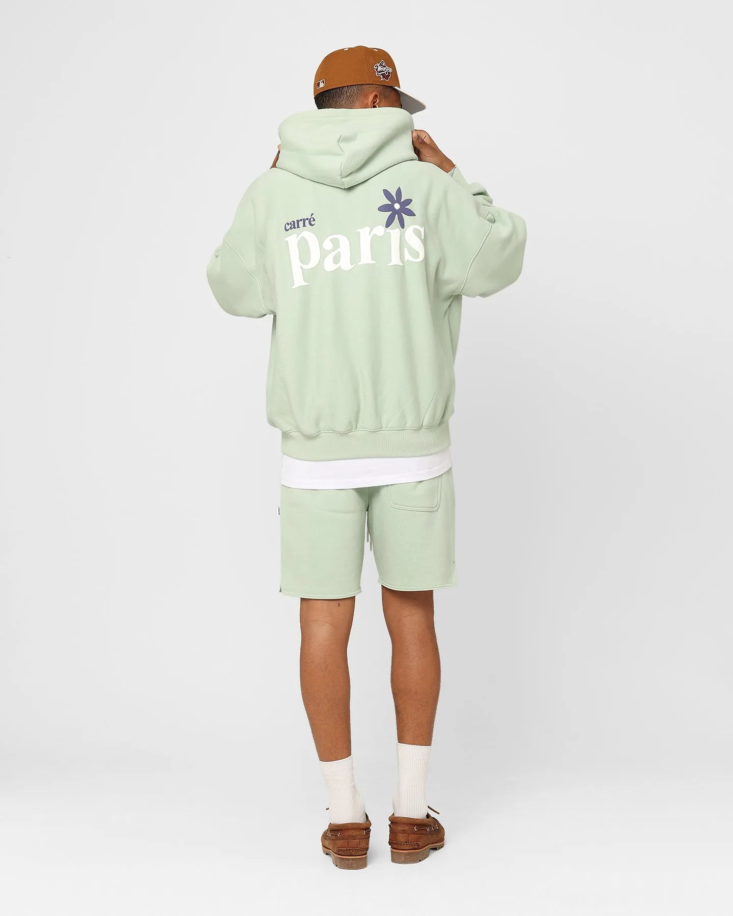 Carre Petal Oversized Hoodie Pistachio