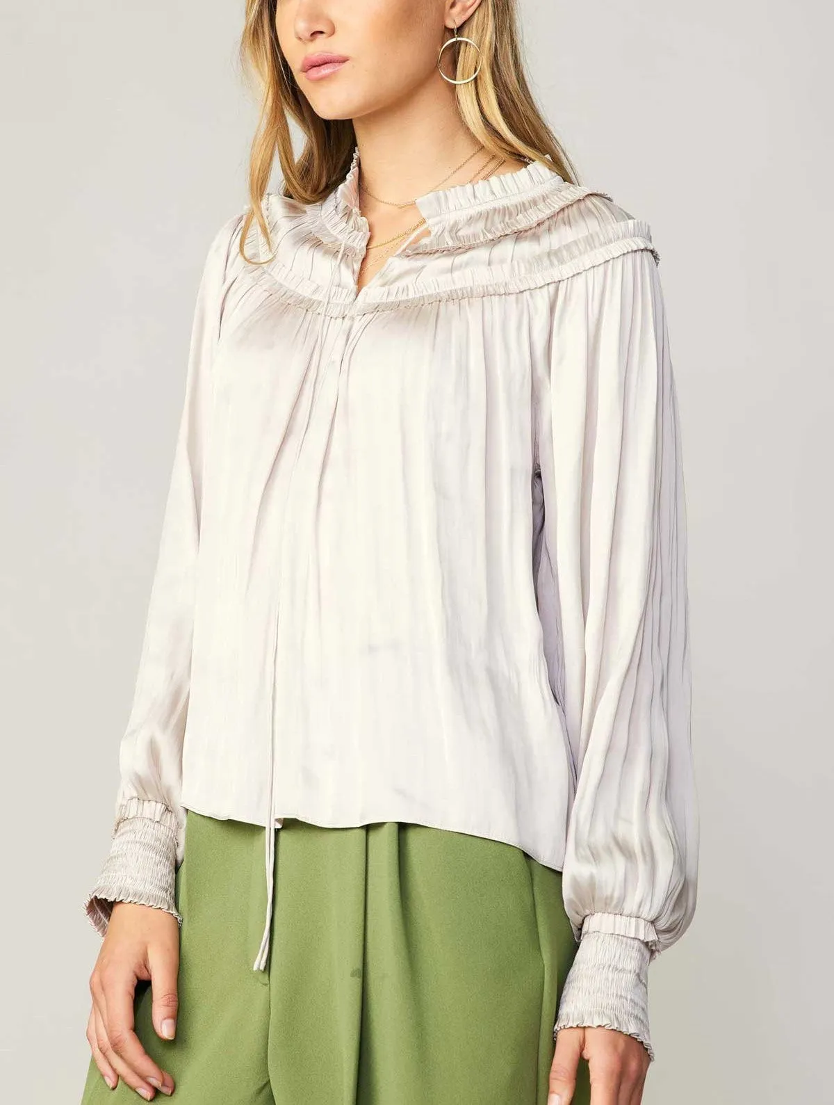Current Air Ruffle Smock Detail Blouse