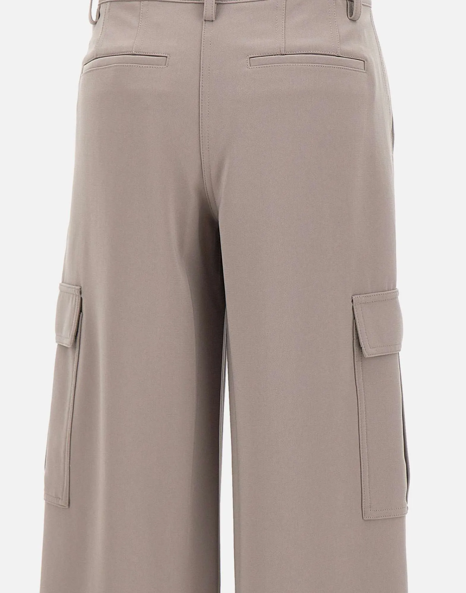 Dove Grey Cargo Trousers with Pockets