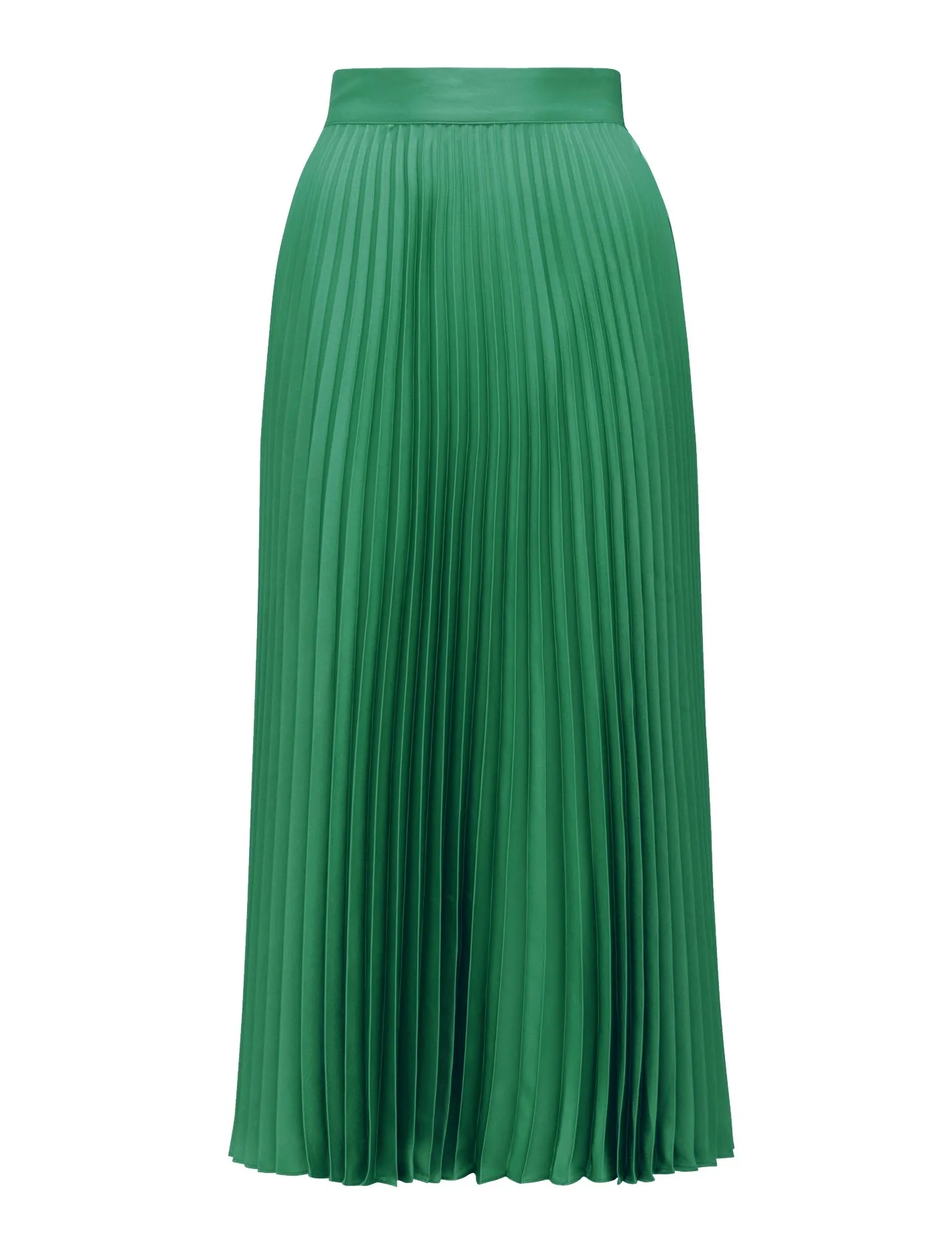 Ester Petite Satin Pleated Skirt