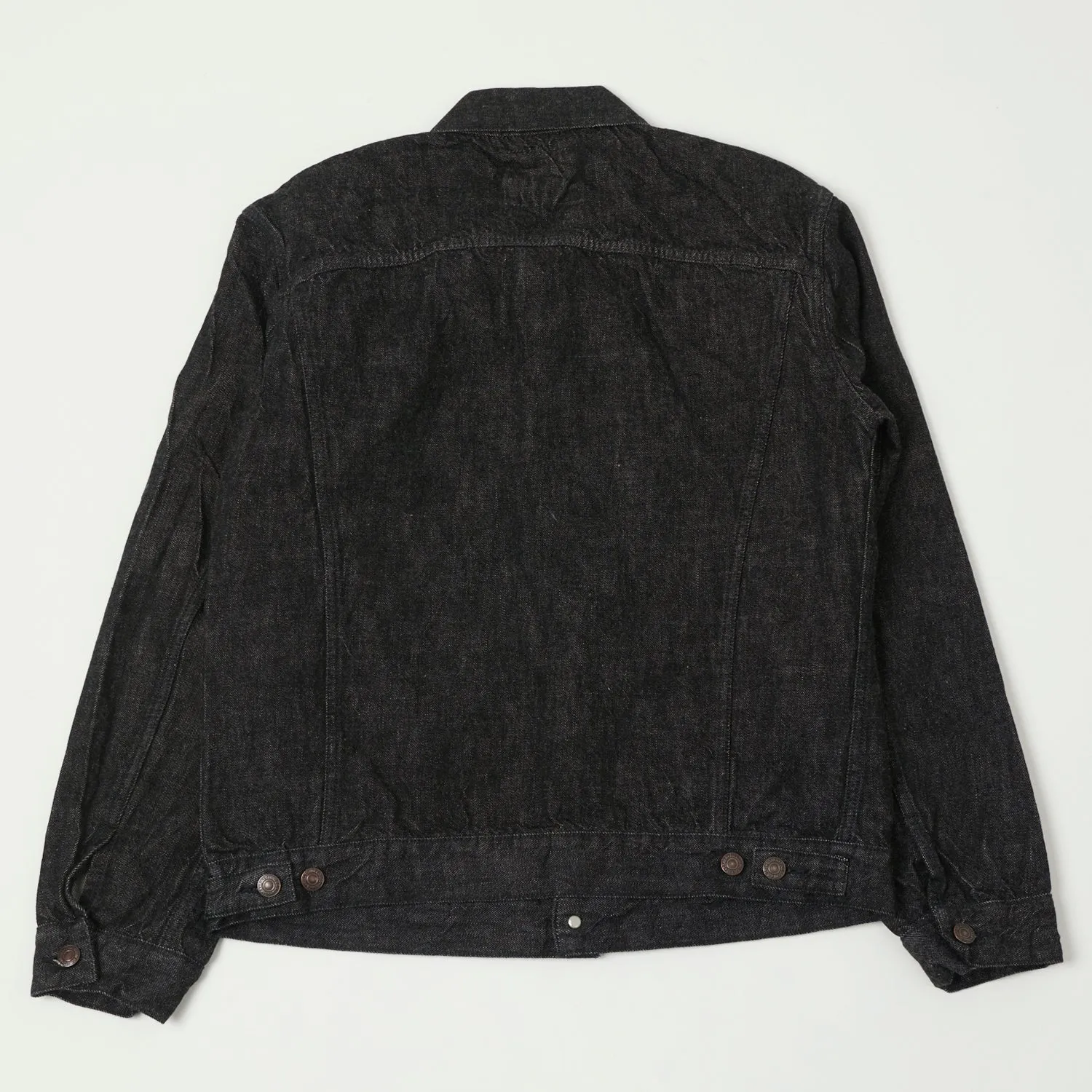 Full Count 2101BK 13.7oz Type III Denim Jacket - Black One Wash