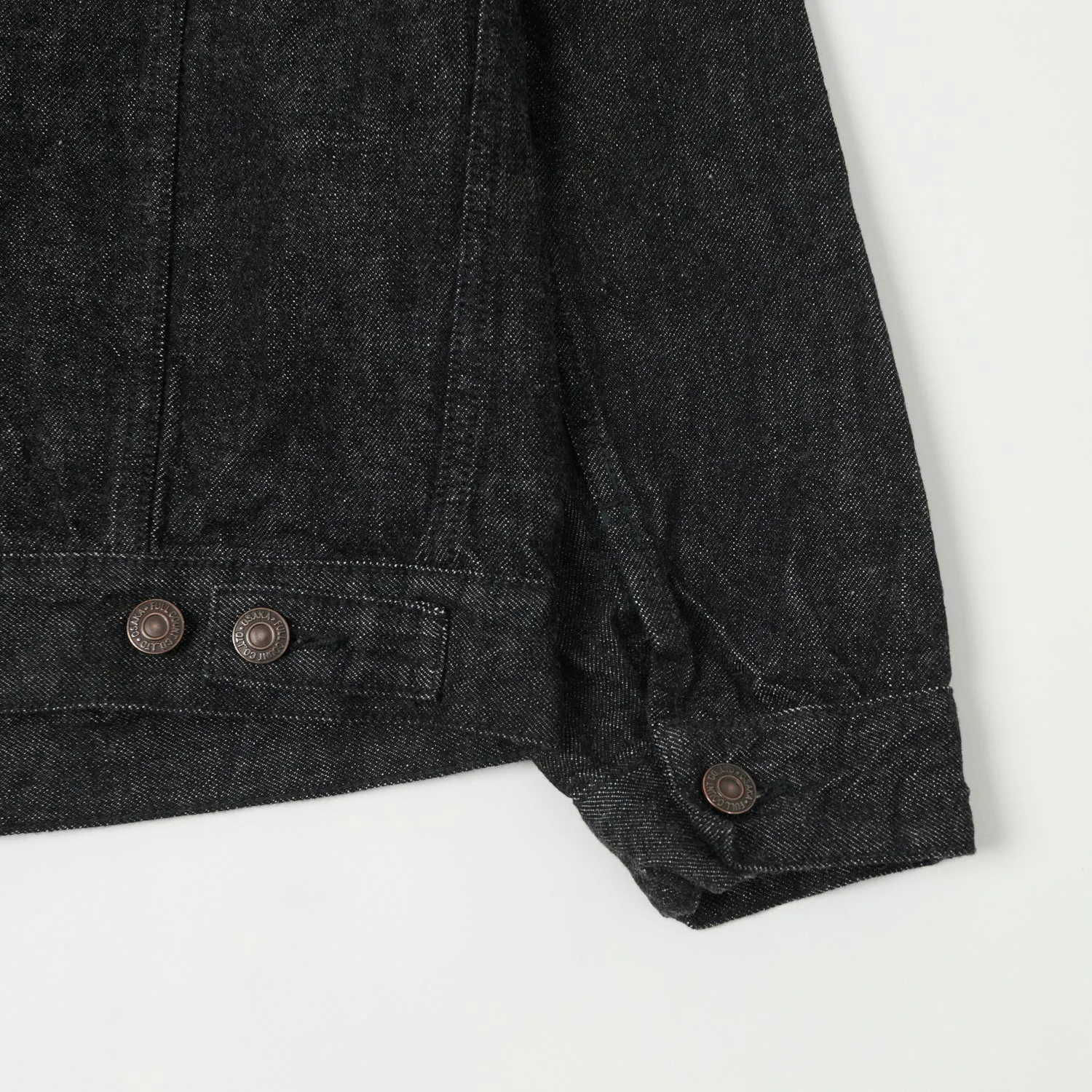 Full Count 2101BK 13.7oz Type III Denim Jacket - Black One Wash
