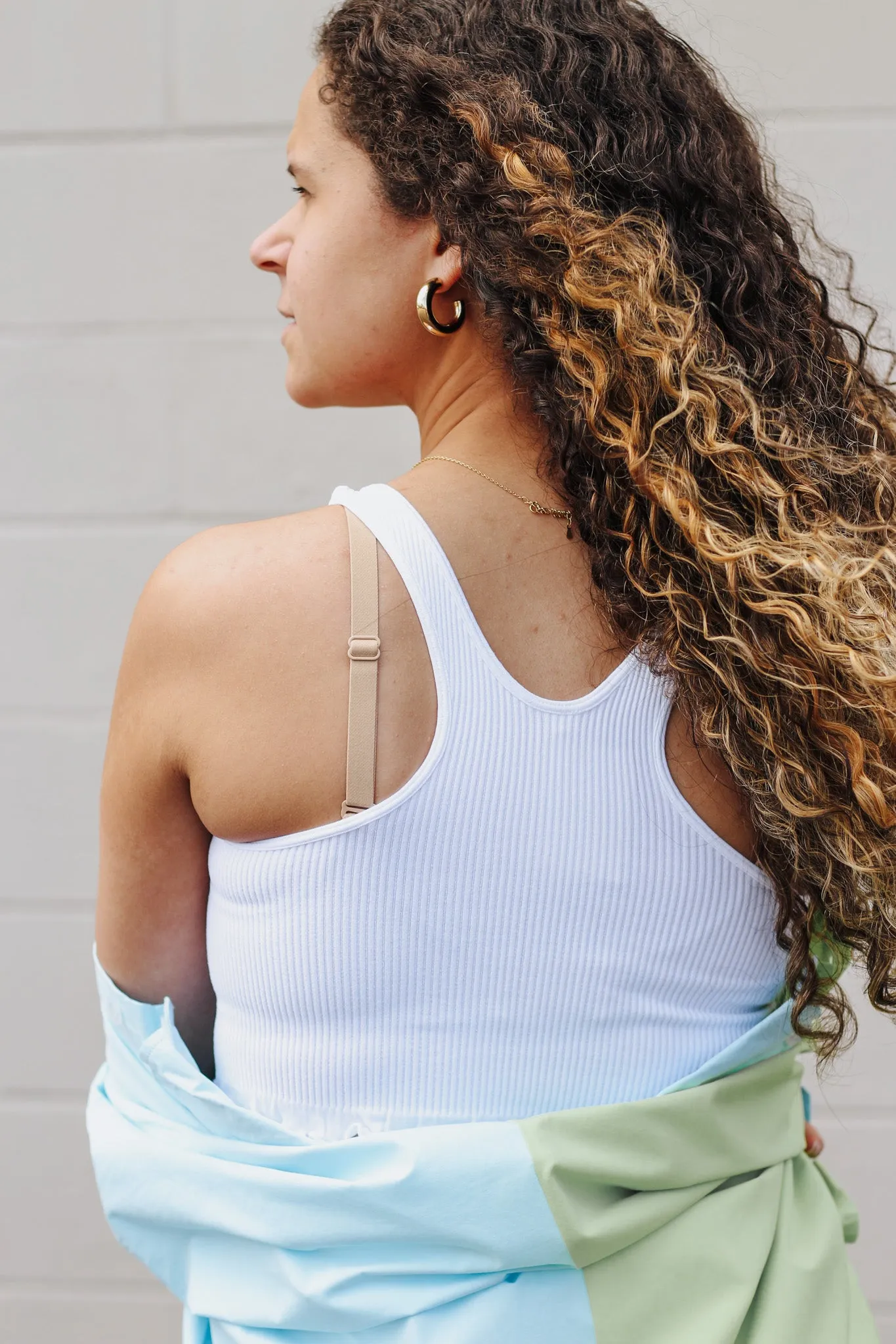 Give It To Me White Cropped Tank