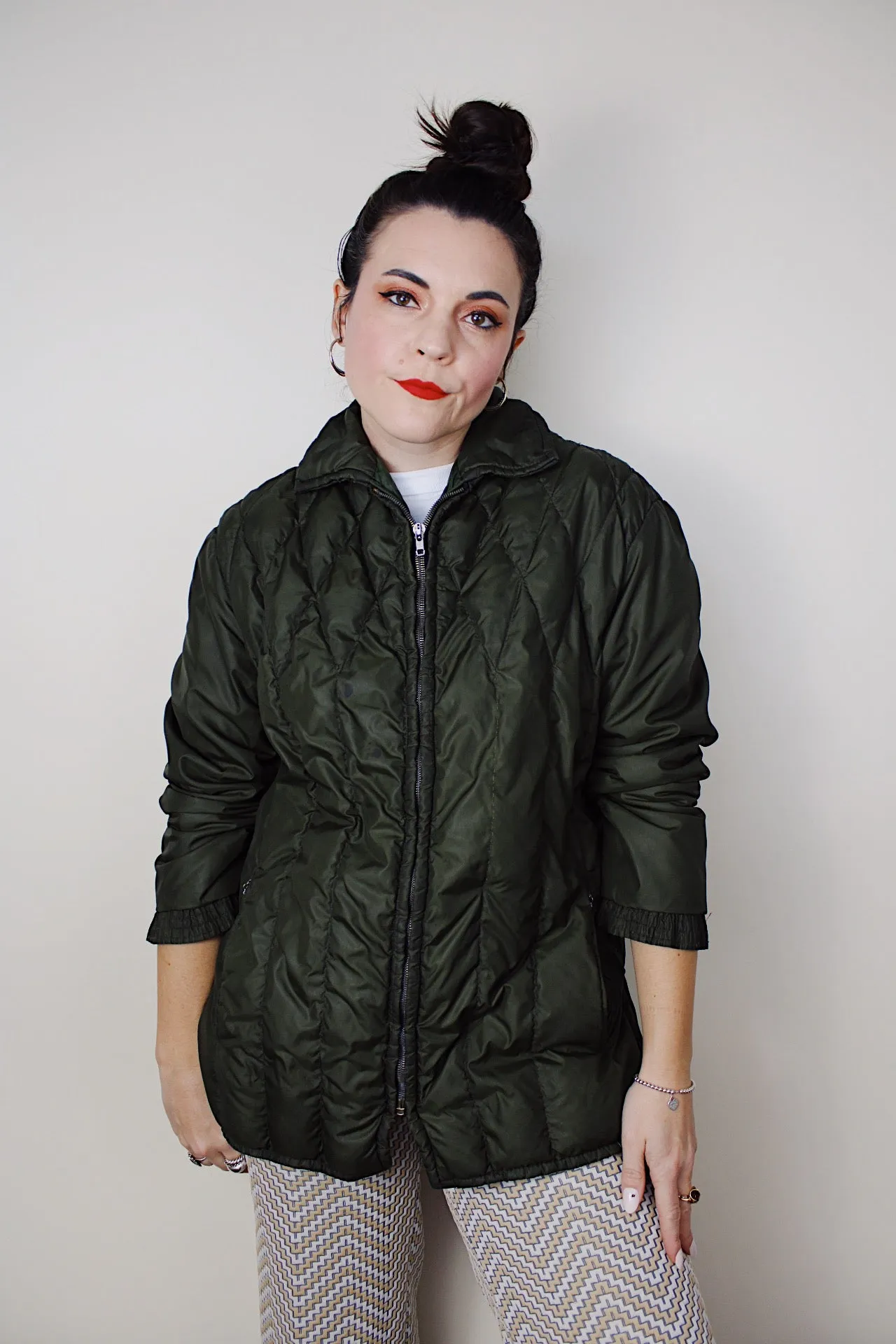 Green Puffer Jacket