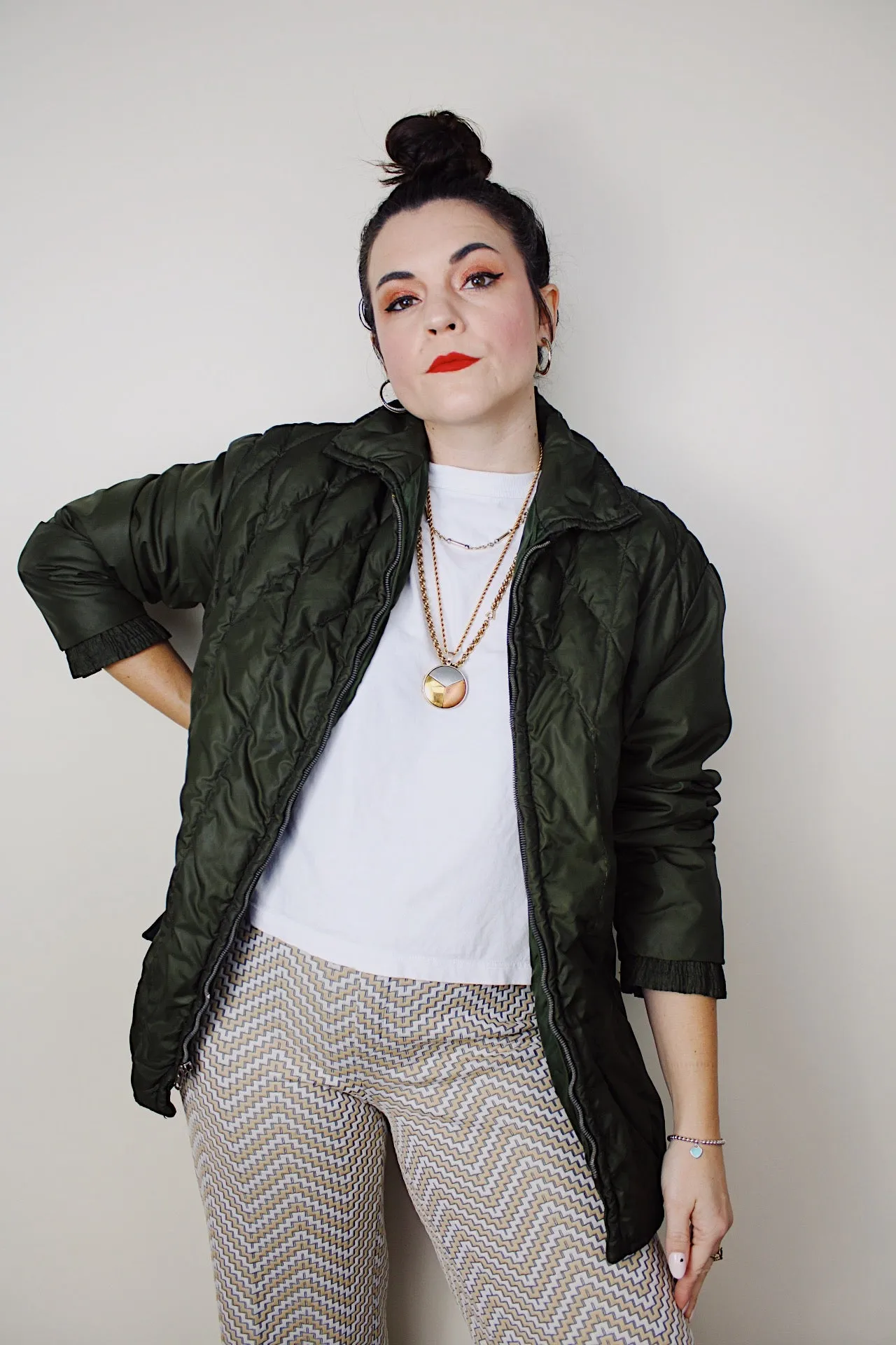 Green Puffer Jacket