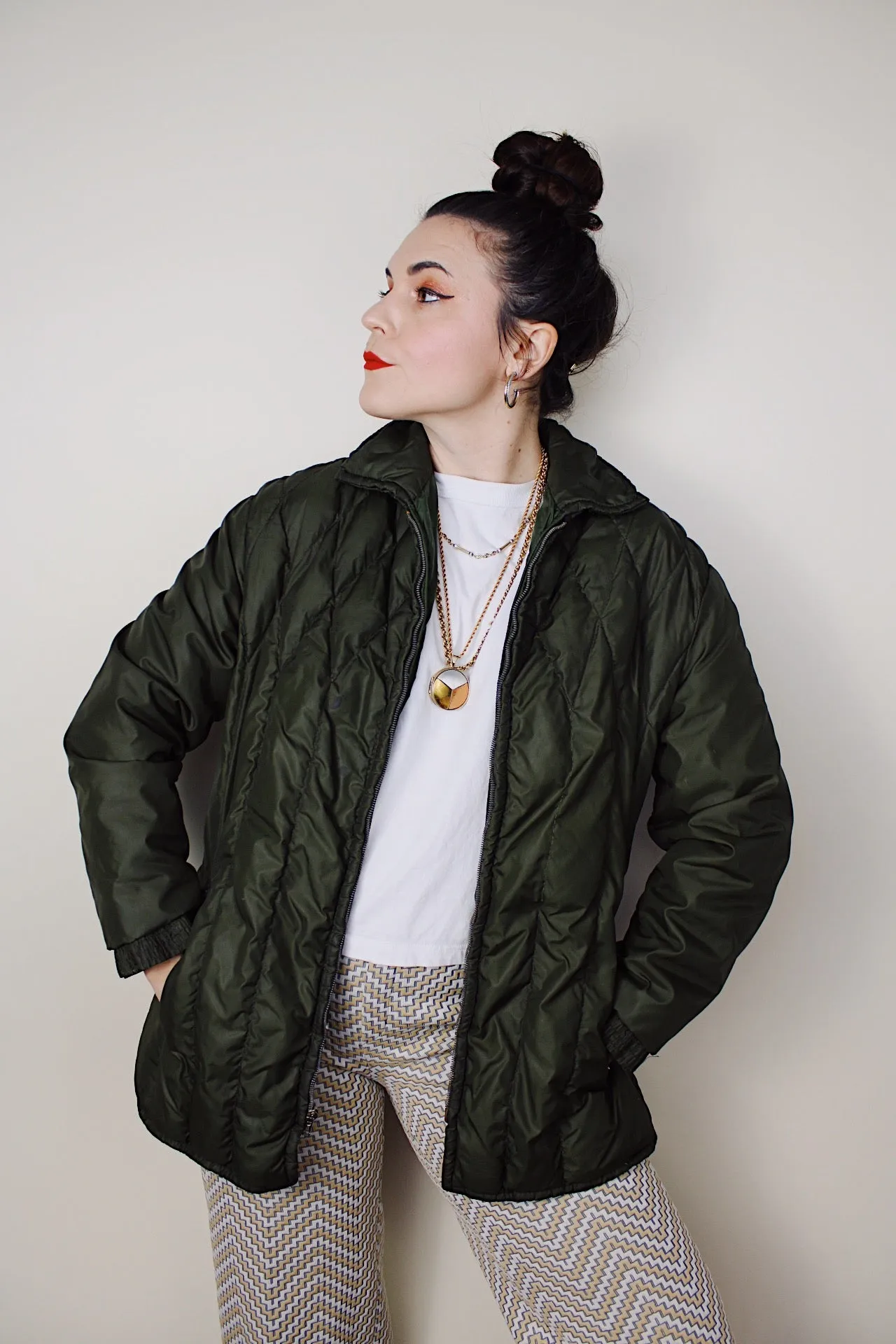 Green Puffer Jacket