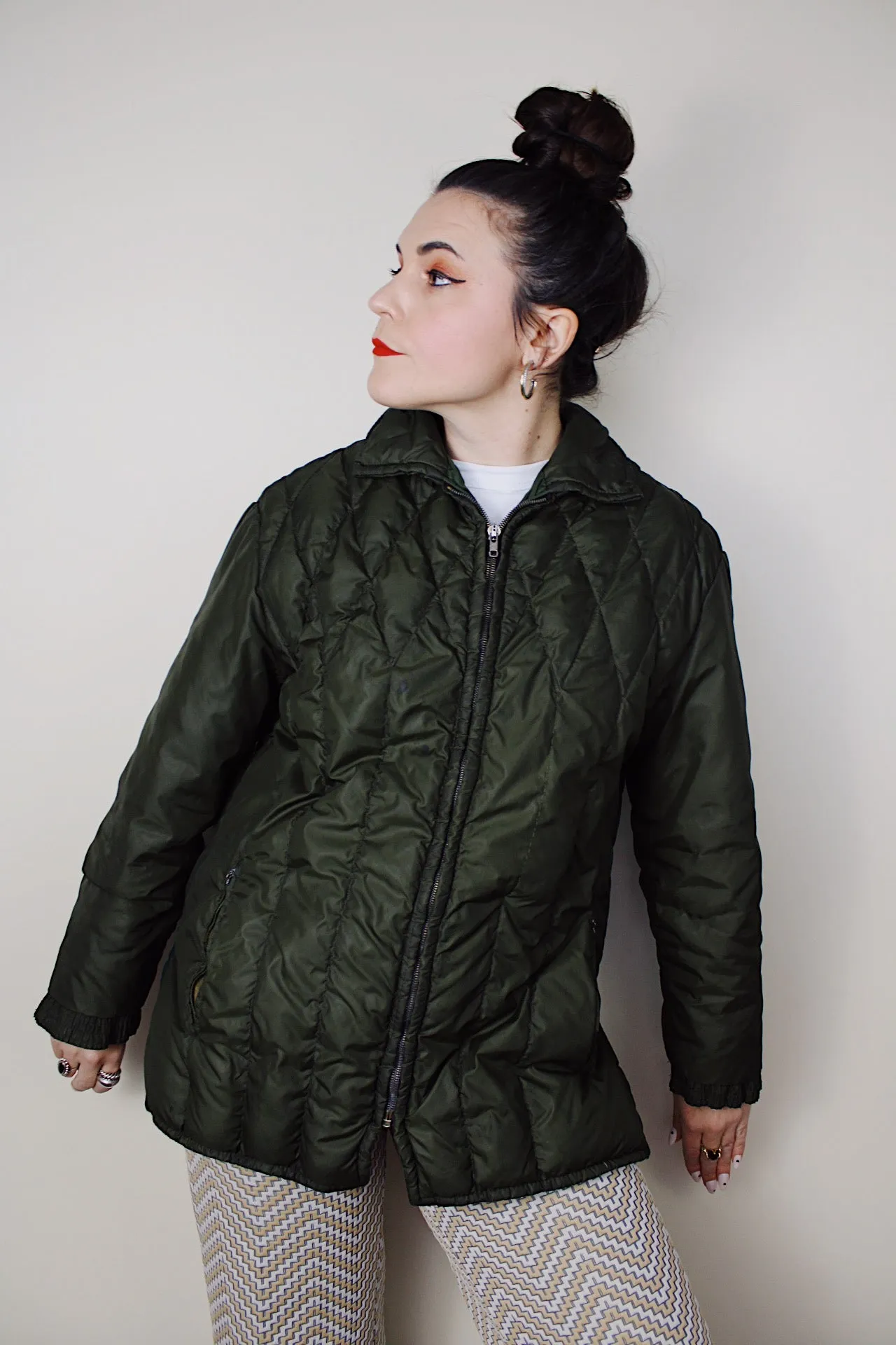 Green Puffer Jacket
