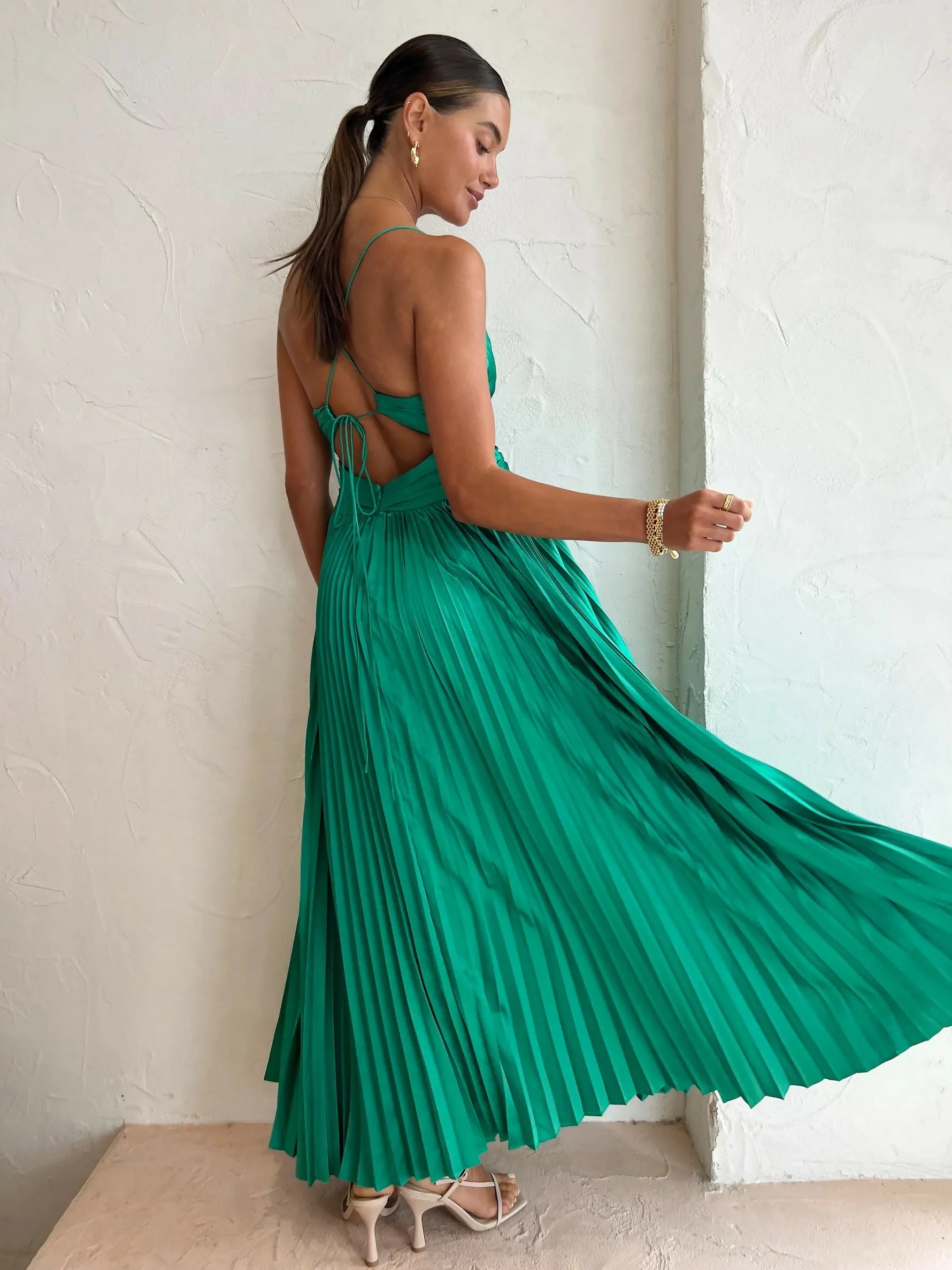 Issy Orla Dress in Jade