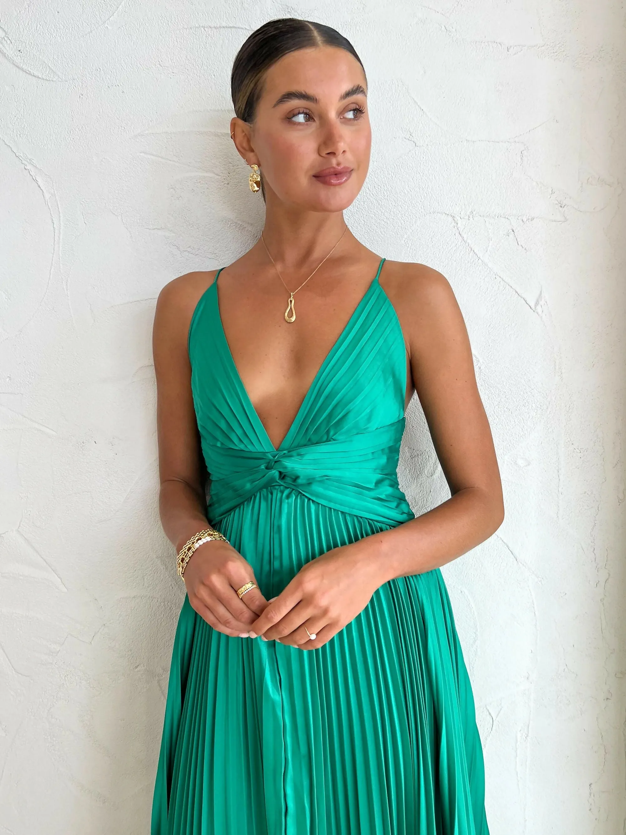 Issy Orla Dress in Jade