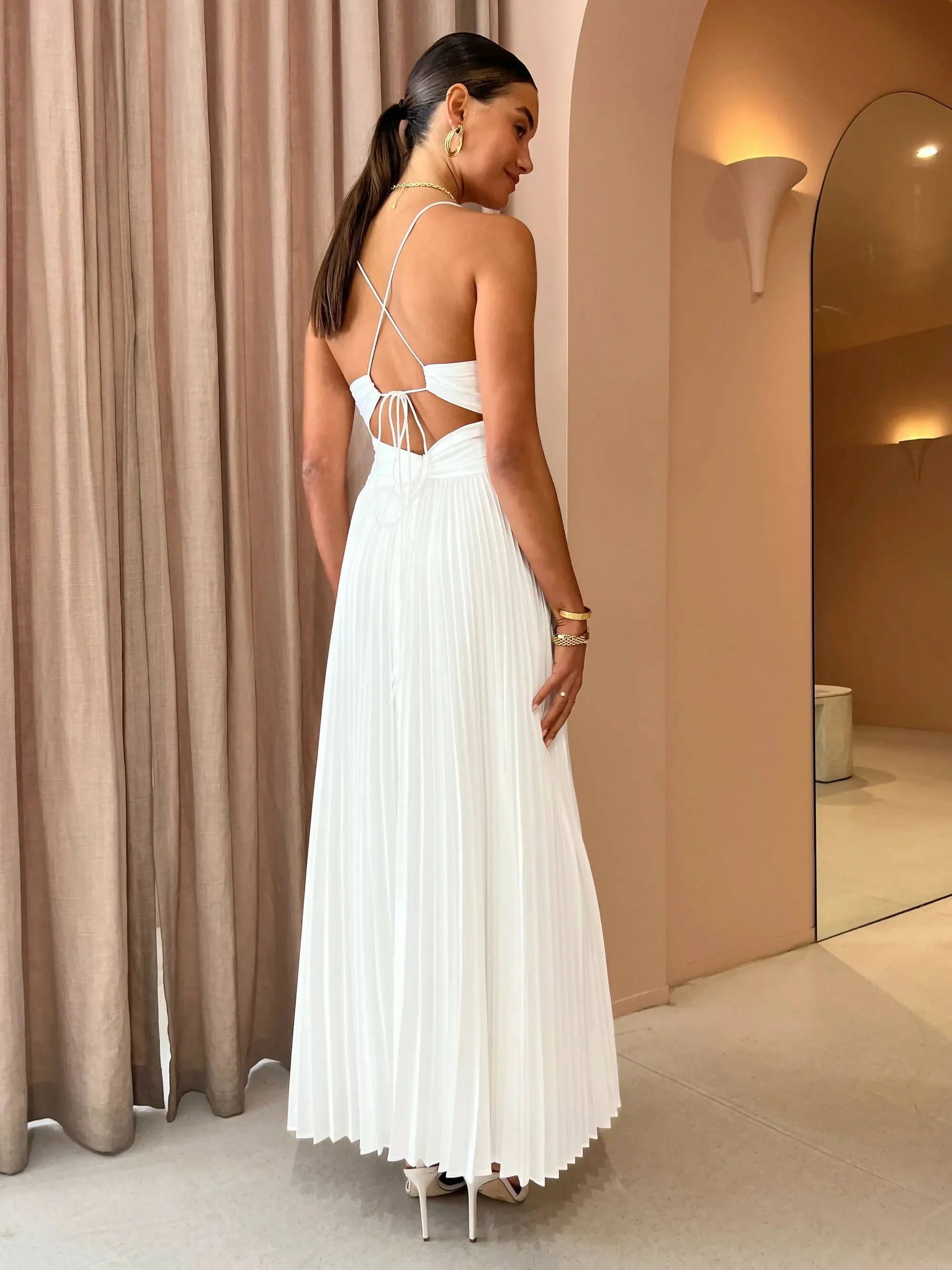 Issy Orla Dress in White