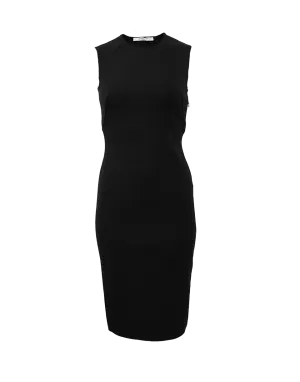 Lace Up Back Jersey Dress
