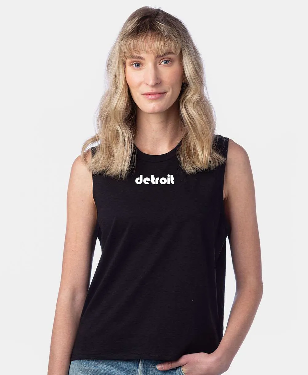 Ladies Detroit Crop Muscle Tank