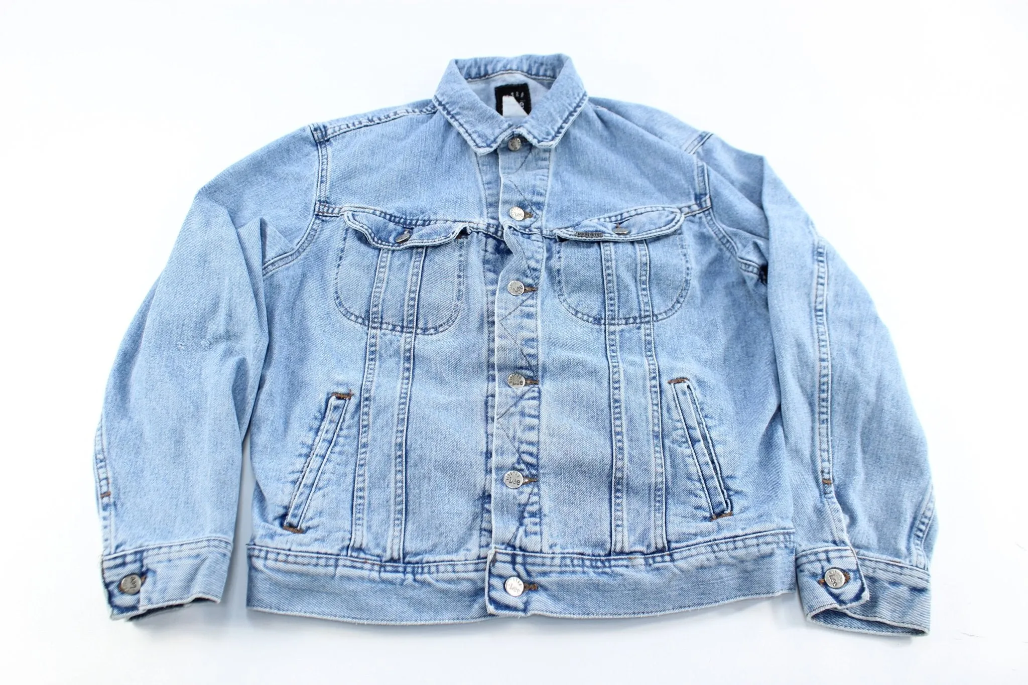 Lee Riveted Light Wash Denim Jacket