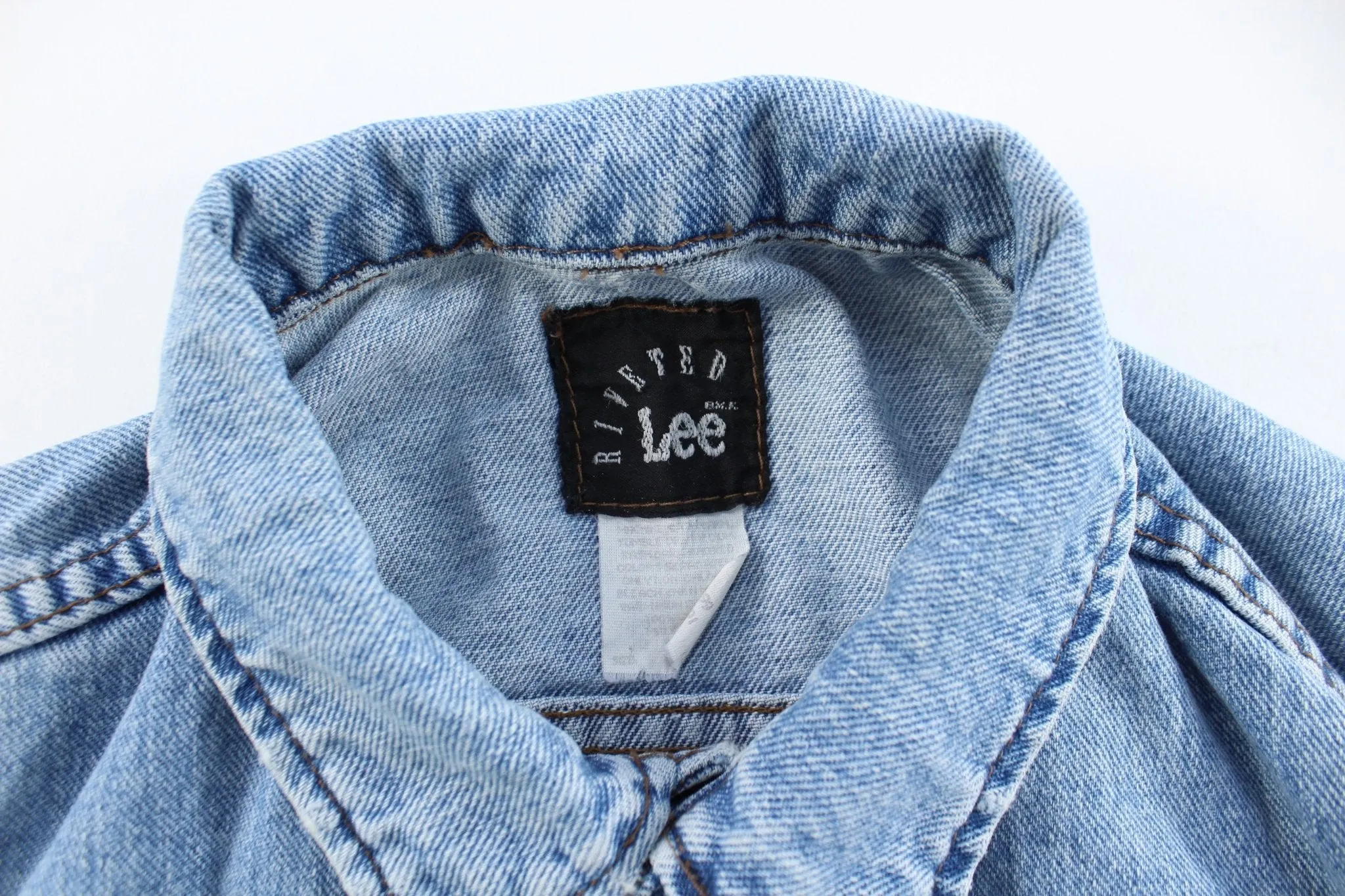 Lee Riveted Light Wash Denim Jacket