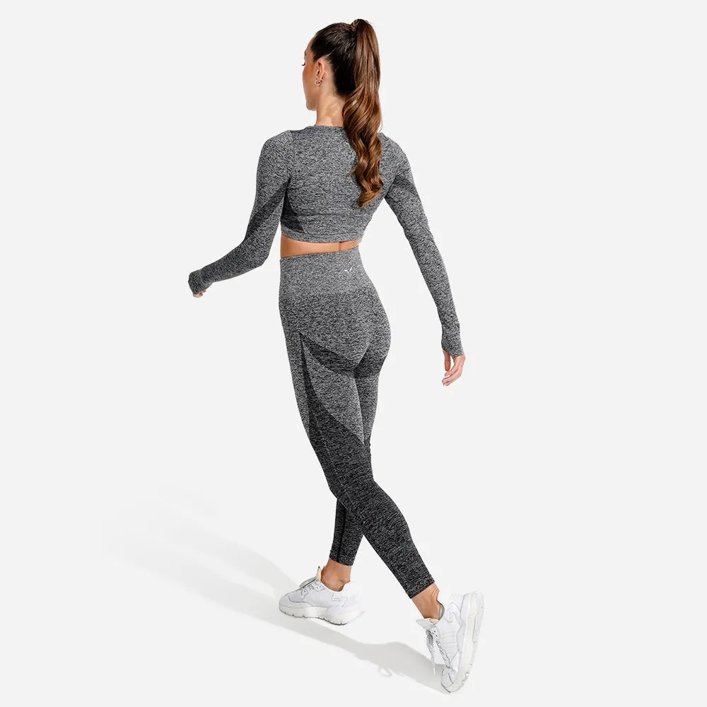 Marl Seamless Leggings - Onyx