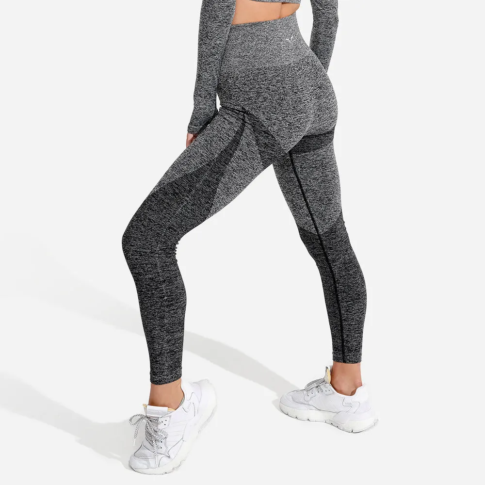 Marl Seamless Leggings - Onyx