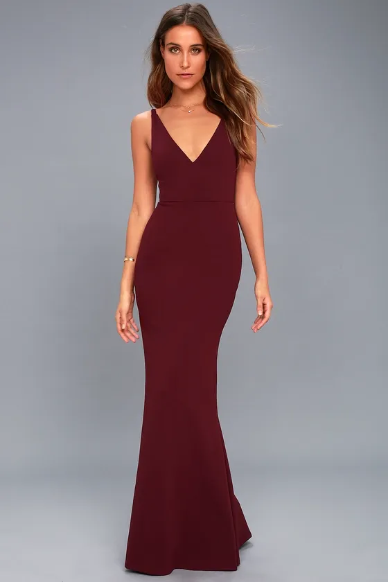 Melora Plum Purple Sleeveless Maxi Dress