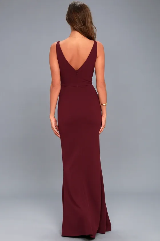 Melora Plum Purple Sleeveless Maxi Dress