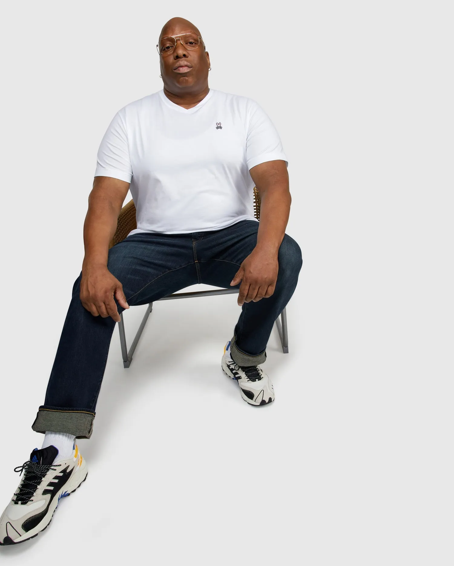 MENS BIG AND TALL CLASSIC V NECK TEE - B9U100ARPC