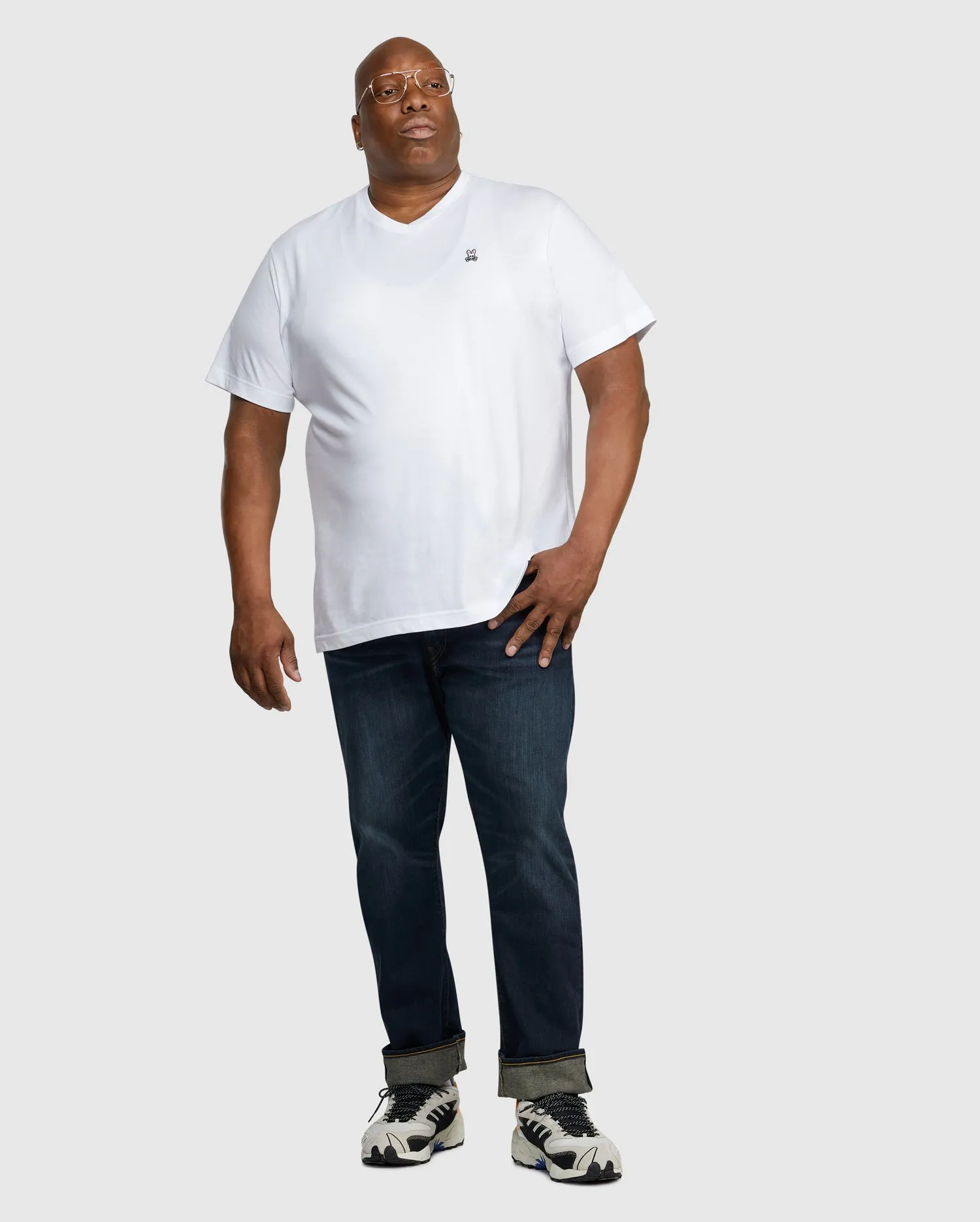 MENS BIG AND TALL CLASSIC V NECK TEE - B9U100ARPC