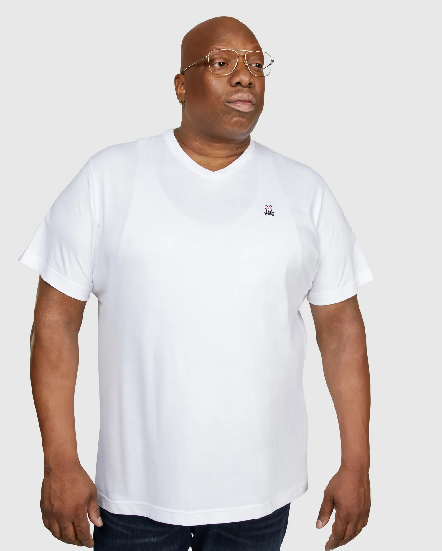 MENS BIG AND TALL CLASSIC V NECK TEE - B9U100ARPC