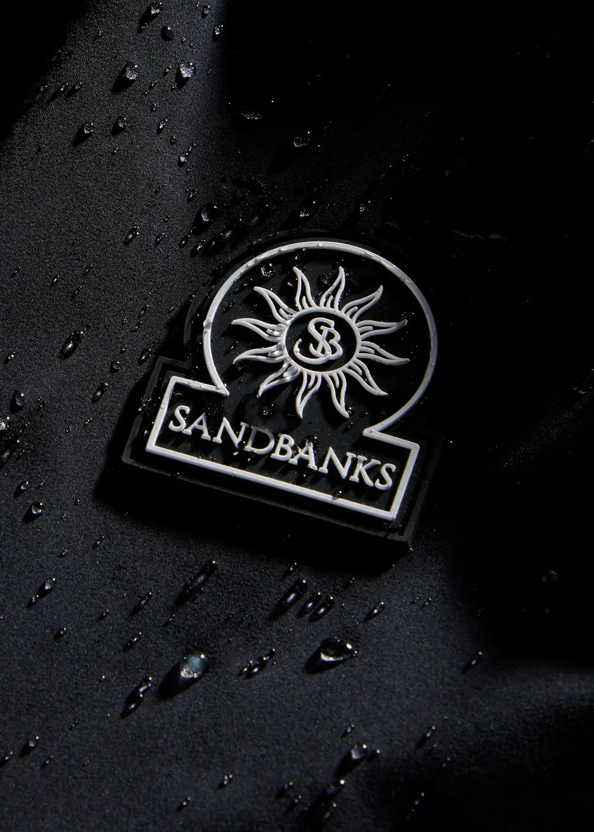 Men's Sandbanks Black Hooded Windbreaker Jacket