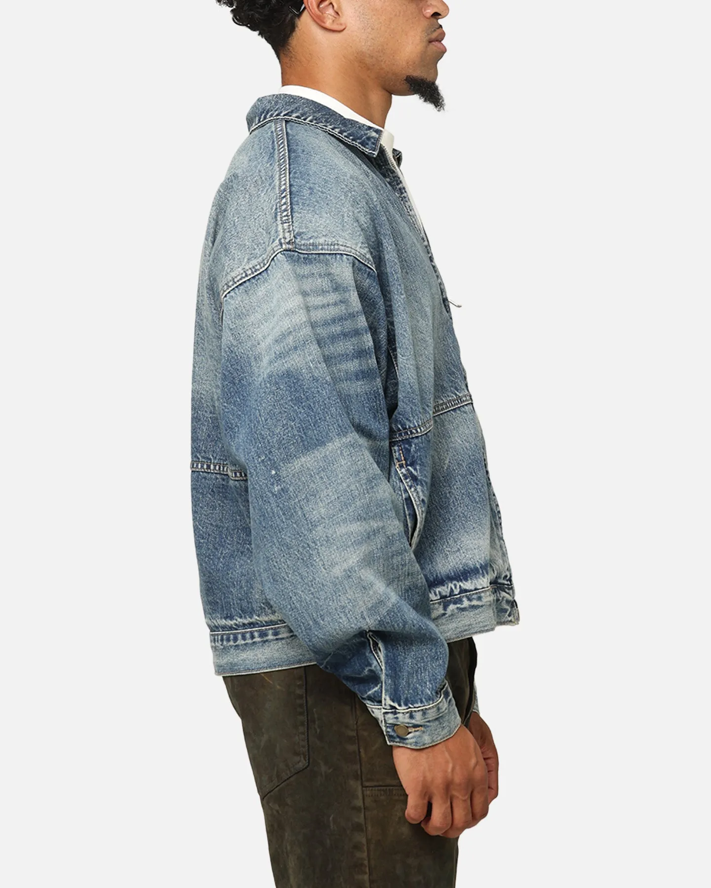 MNML Denim Choir Coat Vintage Blue