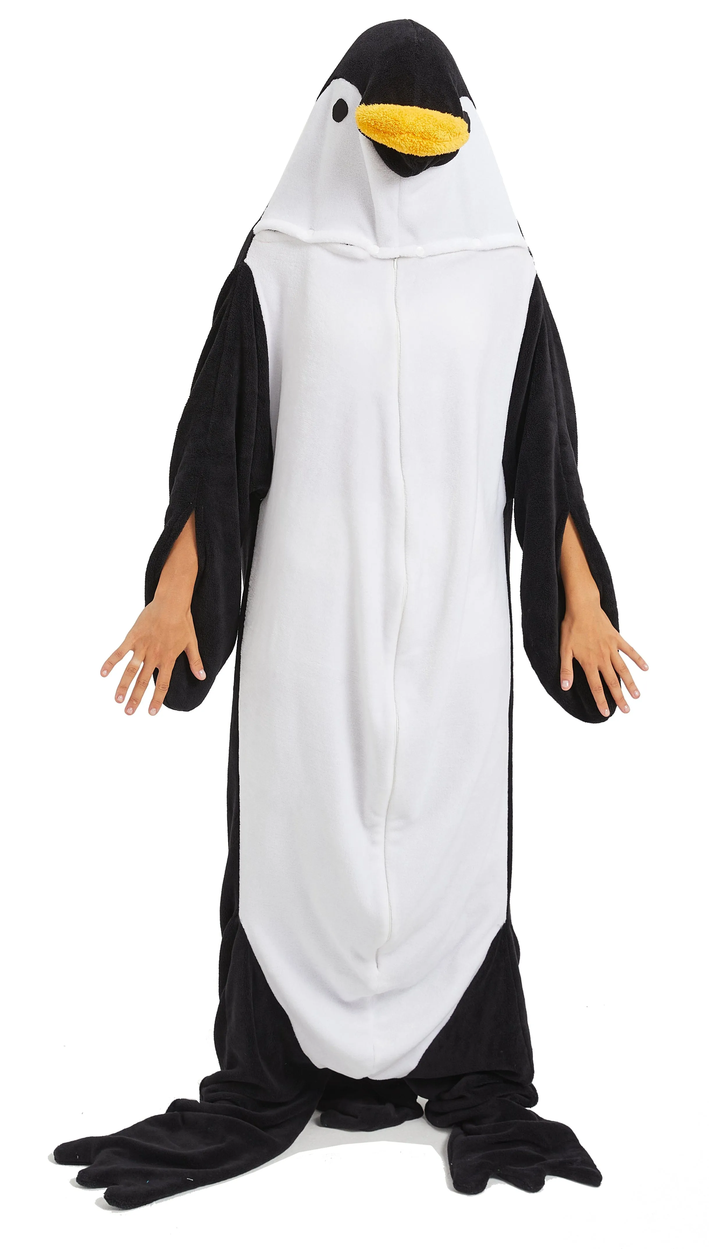 Oversized Penguin Animal Wearable Blanket Hoodie Soft Fleece Hooded Blanket with Sleeves Warm Winter Loungewear by OLIVIA ROCCO