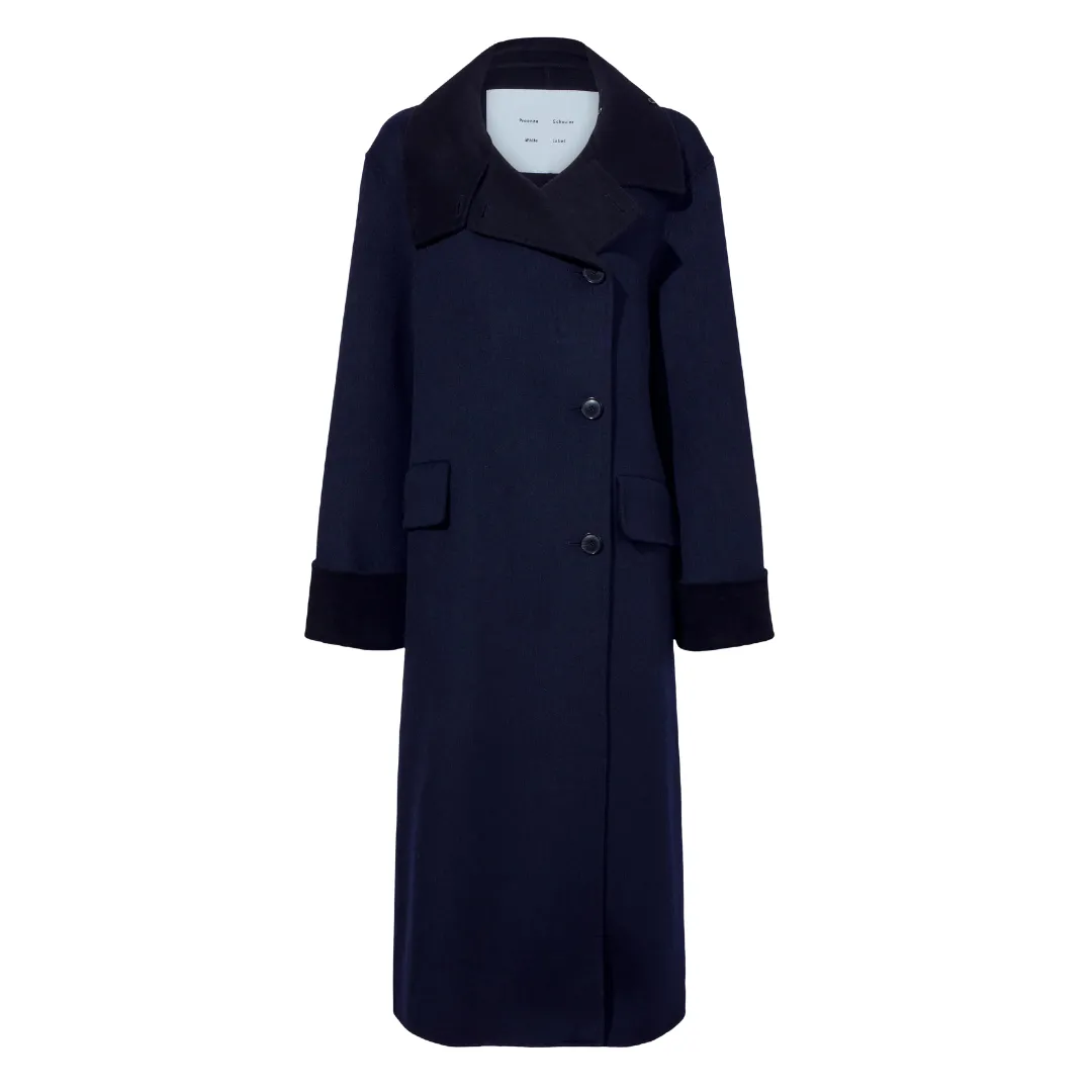 Pinstripe Melton Constance Coat