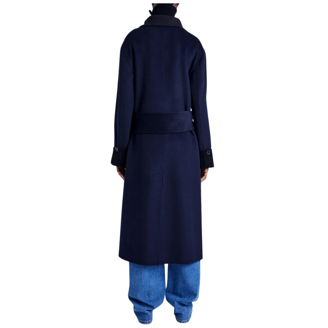 Pinstripe Melton Constance Coat