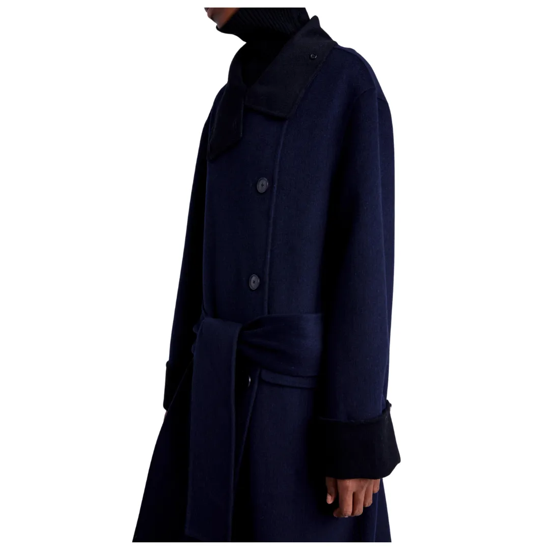 Pinstripe Melton Constance Coat