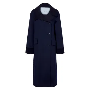 Pinstripe Melton Constance Coat