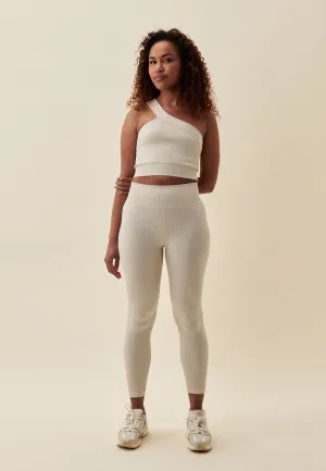 Ribbed Seamless Leggings - Marshmallow