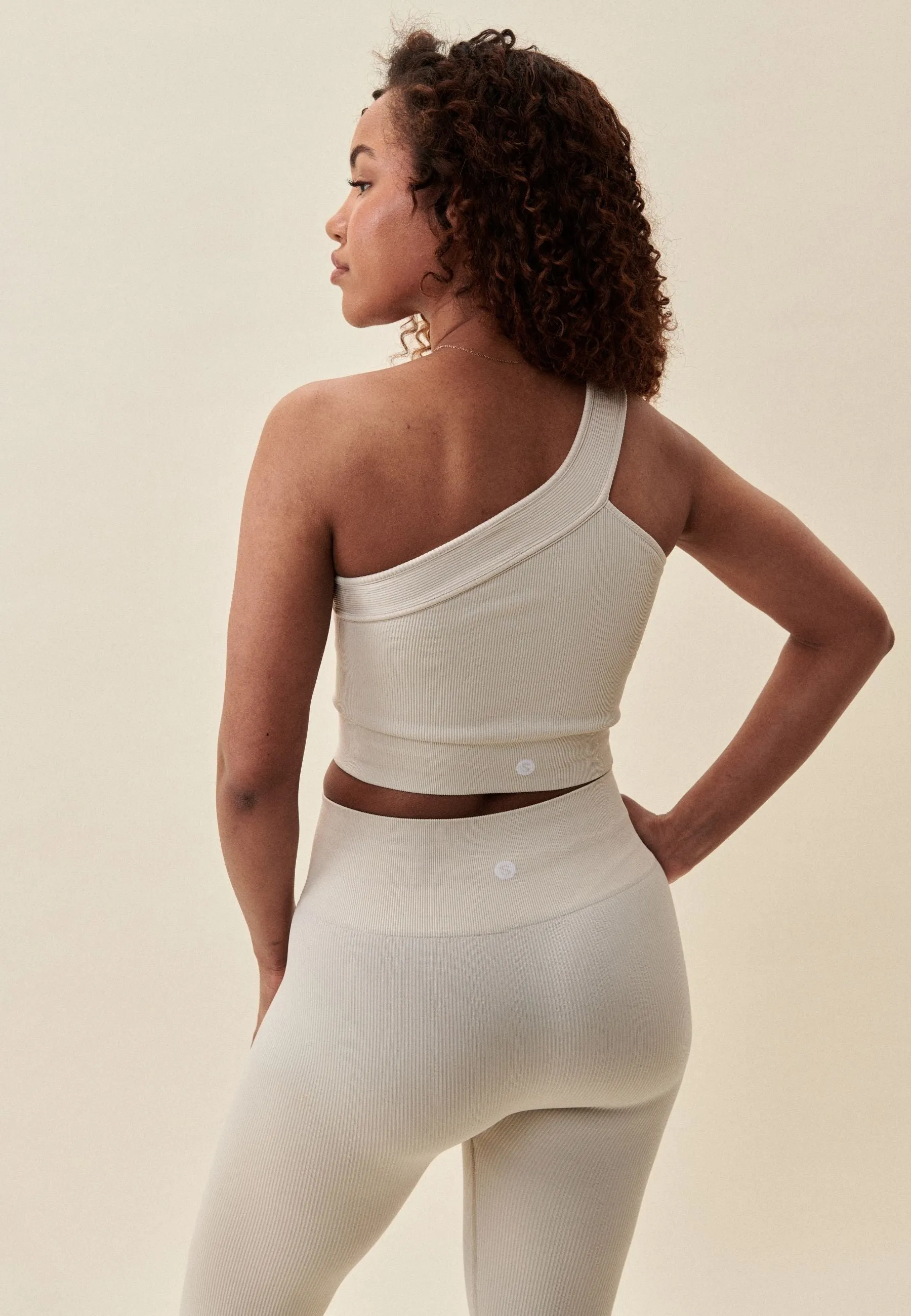 Ribbed Seamless Leggings - Marshmallow