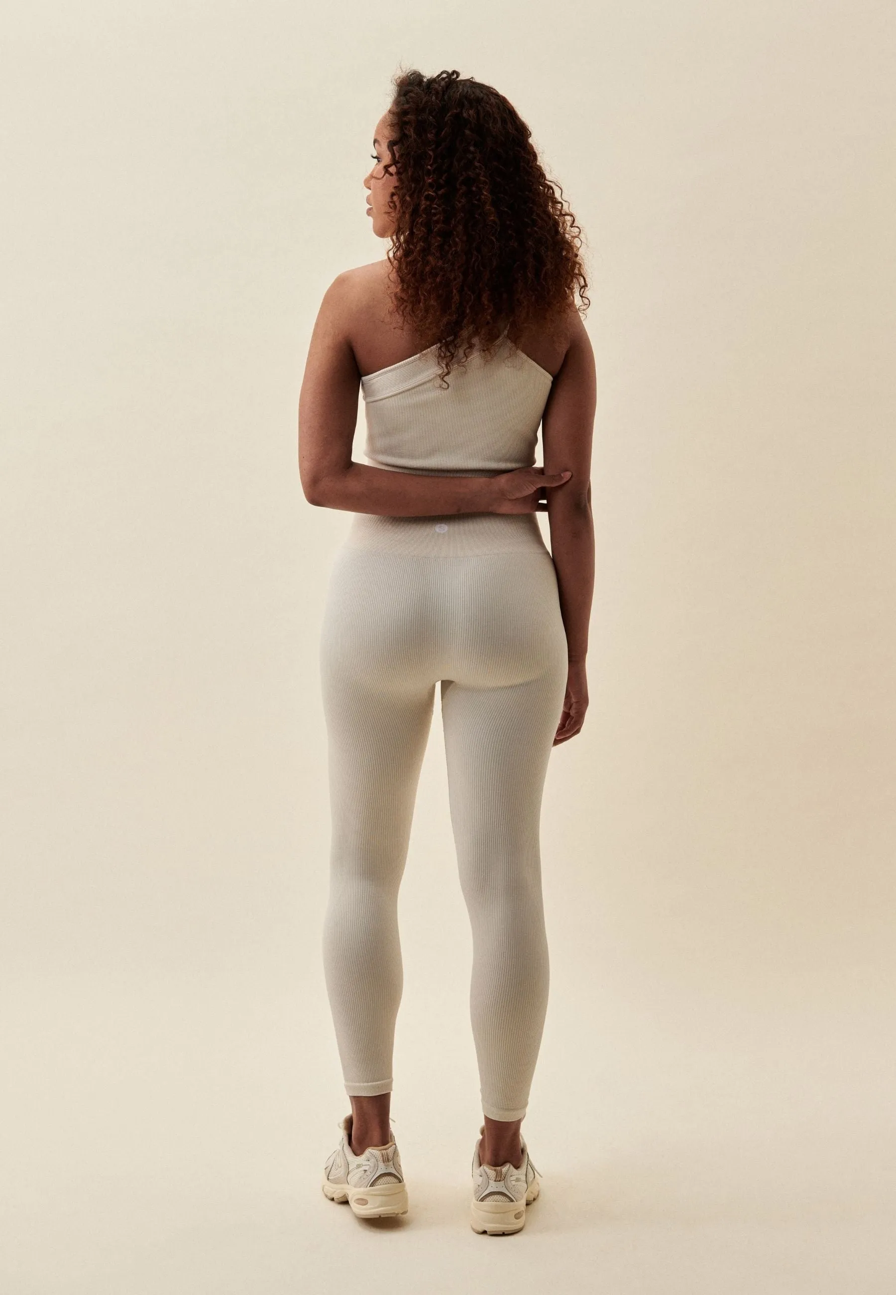 Ribbed Seamless Leggings - Marshmallow