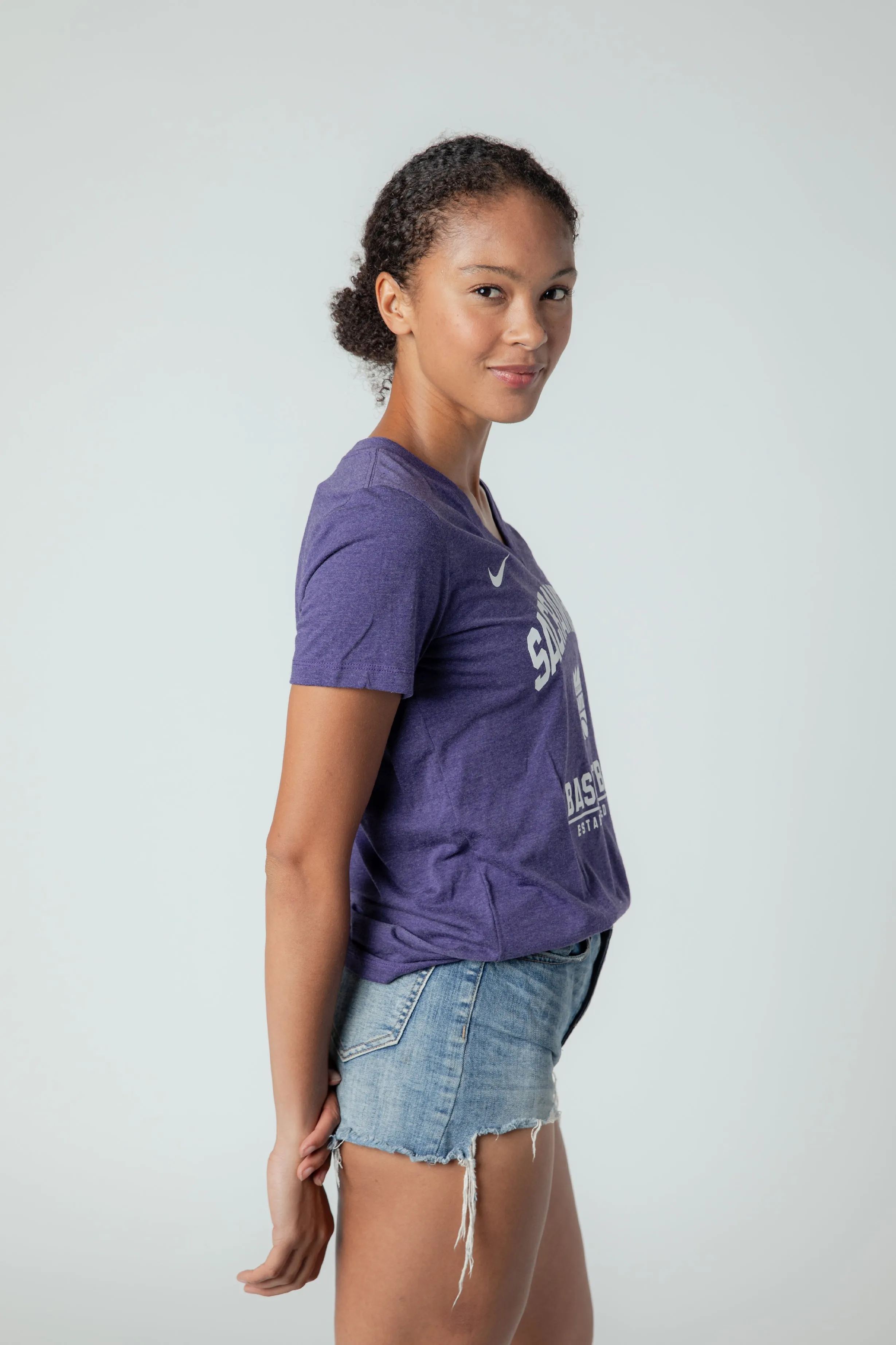 Sacramento Basketball V-neck Tee