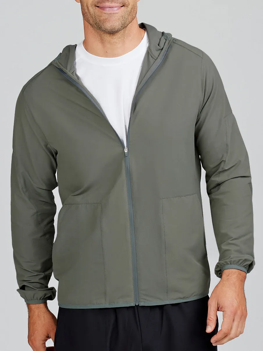 Swift Lightweight Hooded Windbreaker Jacket