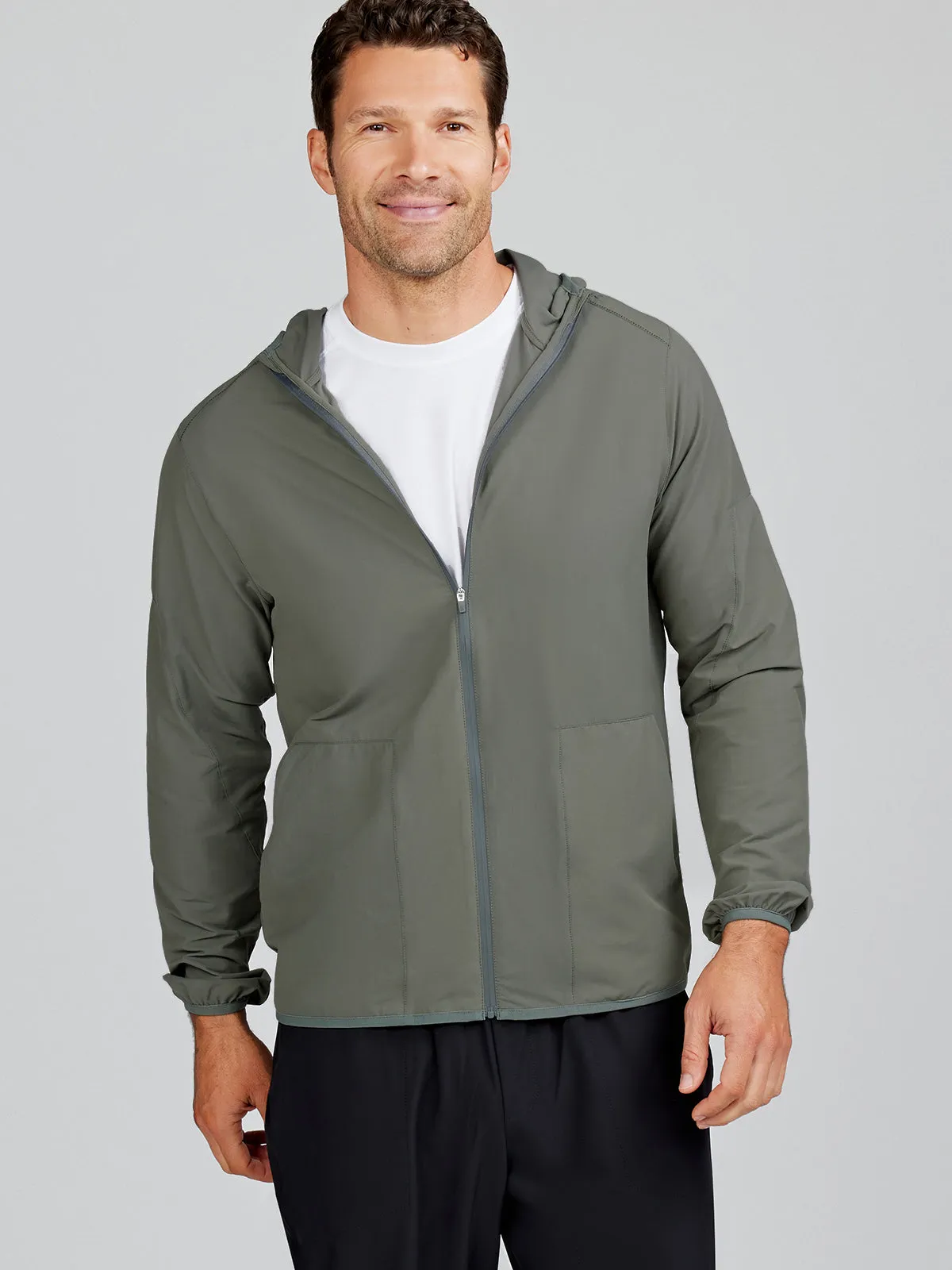 Swift Lightweight Hooded Windbreaker Jacket